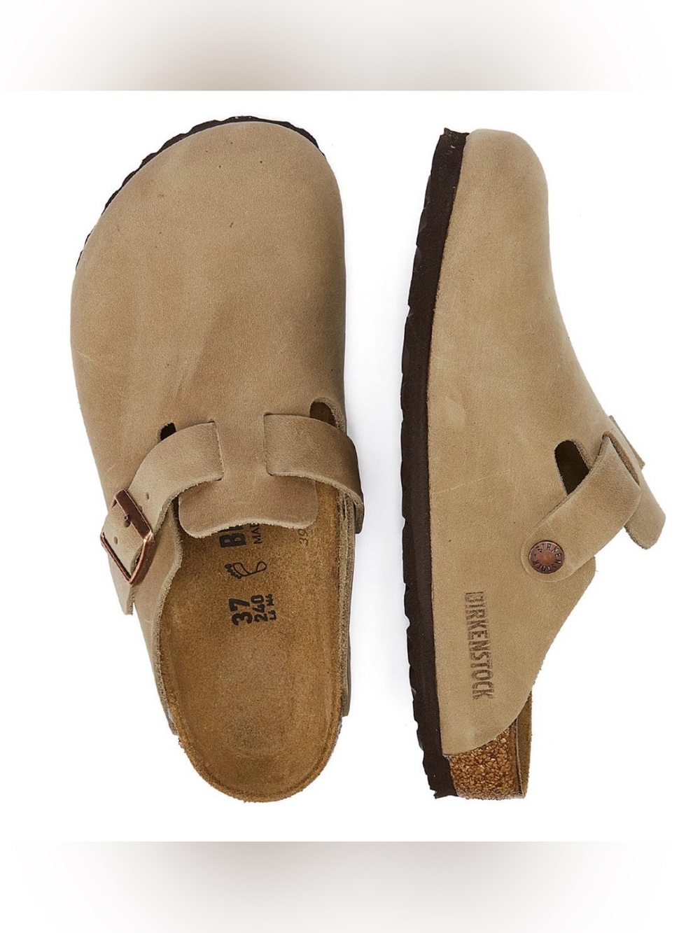 Birkenstock Boston Waxy Tobacco Women's 36 US 5-5.5